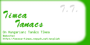 timea tanacs business card